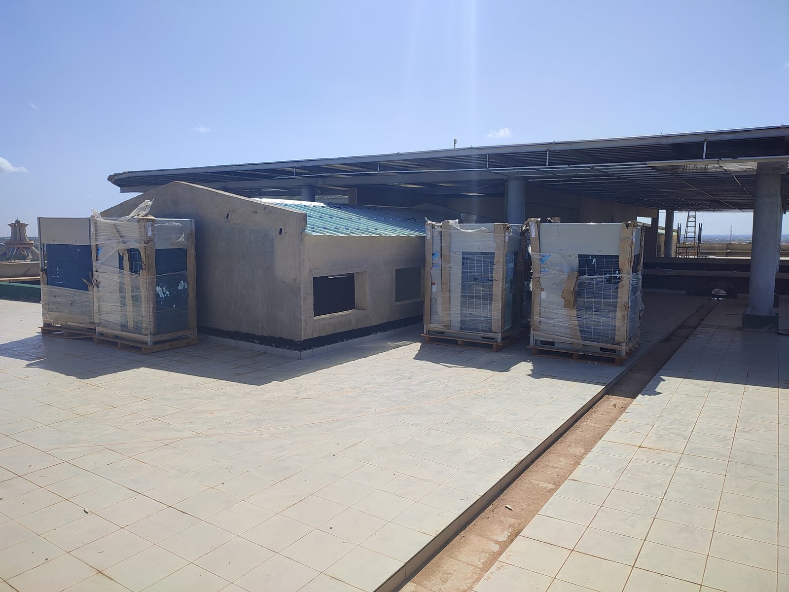 Fond industriel génie climatique